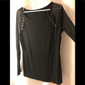 Large black shear top